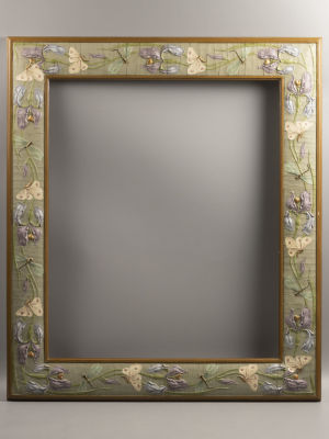 Рама. Модерн (бабочки и стрекозы) Гипс, дерево, роспись. Западная Европа. Нач. ХХ в. Размер 