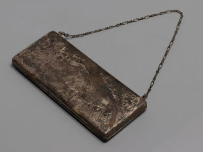 Театральная сумочка (в разобранном виде, 3 детали). Серебро 84 пр., вес 183,3 гр. Штихель 