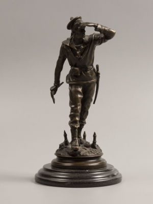 Авт. C. Anfrie. (Чарльз Анфри) Статуэтка. Матрос &laquo;Баяре&raquo;. Подпись автора (под правой ногой). 