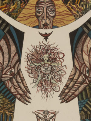 Колышкина М. Таро. V. Офорт, акварель. Размер листа 39х27 см. Хорошее состояние. 
Колышкина 