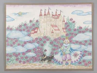 Винт М. (Vint M.) Иллюстрация к детской книге. 2011. Бумага, смешанная техника. Размер 