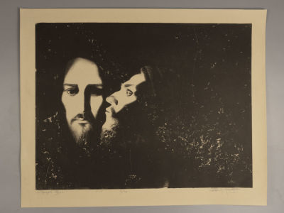 [Больной камень] Федоров А. Поцелуй Иуды. 2021. Литография. 3/10. Размер изображения 40х52,5 см. 