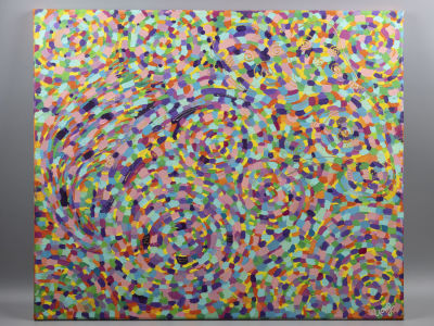 Гладышева Е. Шиншилла. 2021. Холст, масло. Размер 50х60 см. Хорошее состояние.