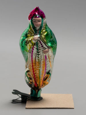 Елочная игрушка. &laquo;Хозяйка медной горы&raquo;. Стекло, роспись. Артель &laquo;Культигрушка&raquo;. СССР. 