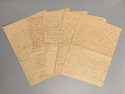 [Архив капитана 1 ранга В. И. Лепко] 3 дневниковых письма В. И. Лепко в дочери Татьяне. 1931 год. 