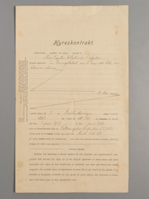[Архив капитана 1 ранга В. И. Лепко] Договор аренды. 1917. Выборг (?). Договор аренды на имя В. 