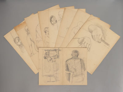 [Архив капитана 1 ранга В. И. Лепко] В. И. Лепко. Альбом с портретами и рисунками. 1931-1932 гг. 