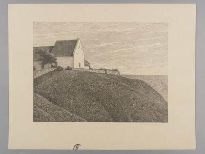 Бернхард В. (Berbhard W.) Поле. XX в. Эстамп. Размер изображения 15,5х21 см. Размер листа 23х29 