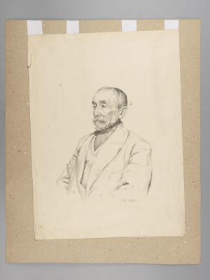 [Коллекция Н.Поповой] Верейский Г. Портрет Э.Липгарта. 1921. Литография. Размер изображения 42х31 см