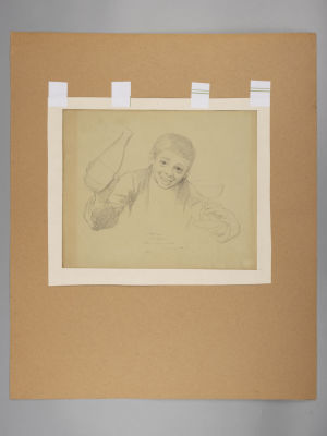 [Коллекция худ. К. Иванова] Липгарт Э. Оттон, сын художника. 1887. Бумага, карандаш. Размер 26х32 см