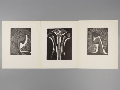 Красаускас С. Он и она. 3 листа. Размер 26,5х21,5 см. Хорошее состояние. 
Красаускас Стасис 