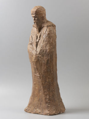 Григорьев А. "Рерих" Статуэтка Керамика. 1975. Высота 41 см. Николай Рерих. Статуэтка. Автор 