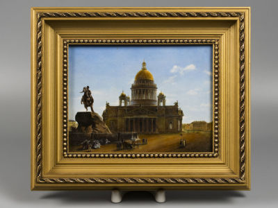 Санкт-Петербург. Исаакиевский собор. Фарфоровый пласт Фарфор ЛФЗ-ИФЗ 1990-2000-е гг. Размер по 