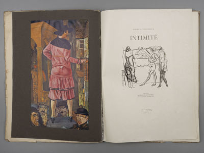 [Экземпляр А.Е. Бурцева (№ X). С автографом]. Григорьев Борис. Intimite. Текст Всеволода 