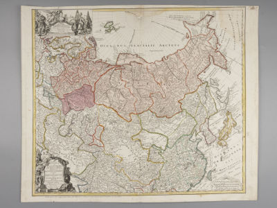 Карта. России и Татарии времен императрицы Анны Иоанновны. (на фр. яз.) Франция 1739 г. Размер 