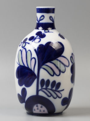 Городецкий В.М. Ваза. Фарфор. ЛФЗ. 1970-е гг. 23 см. Редкое клеймо!. Высота 23 см. Подглазурная 