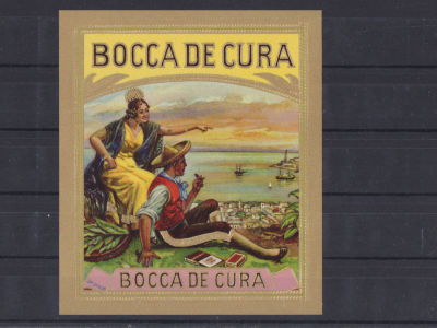 Этикетка Кубинские сигары. Э29 Размеры 9,5х11,0 см. Хорошее состояние.