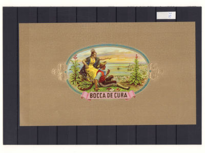 Этикетка Кубинские сигары. Э30 Размеры 15,5х26,4 см. Хорошее состояние.