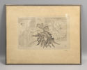 Митрохин Д. И. Цветы. 1941. Бумага, офорт. Размер 30х40 см. Хорошее состояние. Следы бытования. Изображение - 1