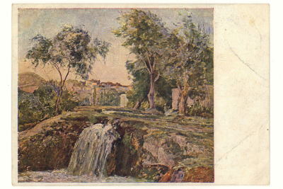 Самарканд. Окраина города. Худ. Б. Н. Яковлев. Живопись. Цветная довоенная открытка. 3442 