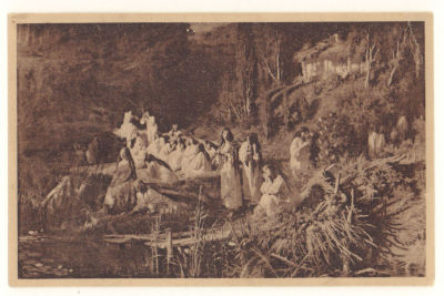 Русалка из Майской ночи Гоголя. Худ. И. Н. Крамской. Живопись. Открытка. Начало ХХв. 3612 Изд. 