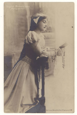 Зигрид Арнольдсон. "Маргарита". Оперная певица. Швеция. Открытка. Начало ХХв. 3717 Verl. L. 