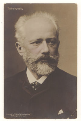 Чайковский. Открытка. Начало ХХв. 3743 Breitkopf &amp; Hartel, London. 95. Размеры 8,6х13,6 см. 