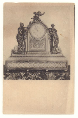 Петроград. Бронзовые часы парижской работы. 1780-х годов. Открытка. Начало ХХв. 3771 Отдел по 