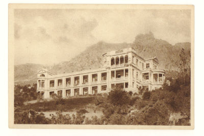 Крым. Мисхор. Санаторий &laquo;Горное Солнце&raquo;. Довоенная открытка. 3896 КРЫМГОСИЗДАТ, Симферополь. 