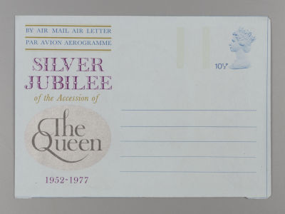 Серебряный юбилей коронации Елизаветы II. Маркированный конверт с разворотом. Великобритания. 