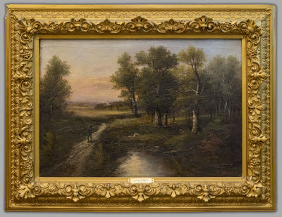 Жуль Вернье. Сельская тропа. Конец XIX века. Холст, масло. Размер холста 46х67. Размер по раме 