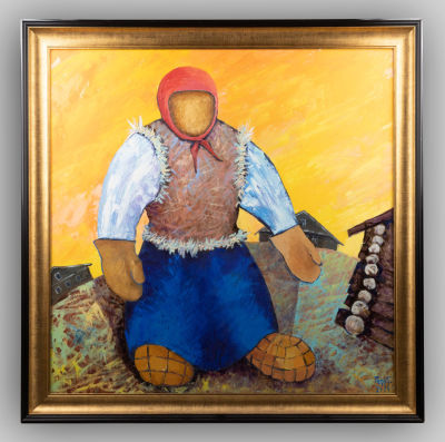 Горский Г. Н. Танцующая. 2021. Холст, масло. Размер 70х70 см. Хорошее состояние. 
Горский 