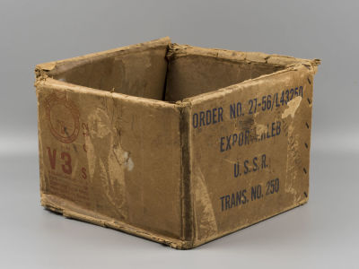 Лендлиз Коробка из-под кубинского тростникового сахара. США 1940-х гг. Размер 21х31х30 см. 