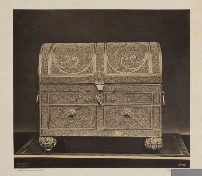 Сундук из генуэзской филиграни (XVII-XVIII века). Дрезден. Фотография. Вторая половина XIX 