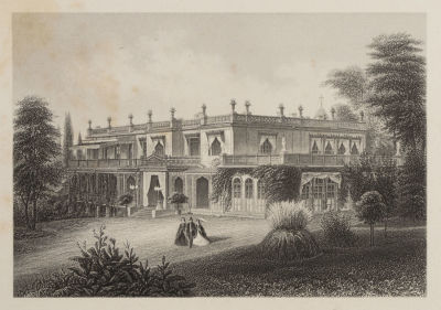 [Воспоминание о Крыме] Дворец в Ливадии. 1883. Бумага, гравюра на меди. Размер 12,5х16 см. Хорош 
