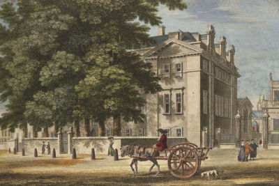 Доновелл Дж.(по рисунку), Вуллетт У. (гравер). Вид на Баллиол-колледж в Оксфордском 