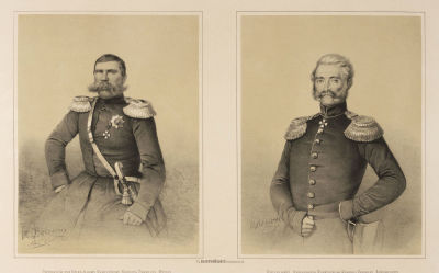 [Русский художественный листок Тимма] Бакланов Я. П. и Бриммер Э. В. №32. 1855. Литография. 