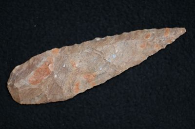 4 1/2" Colorful Lerma Knife W\Keele COA Found in Kentucky Ex: Walt McIntyre Collection. 