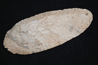 5 3/4" Early Ovoid Knife Found in Ralls Co. MO Ryan Keele COA Ex:: Matt Lay Collection. 