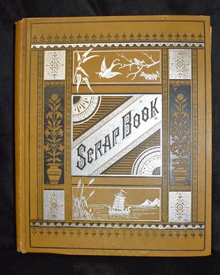 1870's Scrapbook Loaded with Lithographs/Chromolithographs. A very fun scrapbook made and put 