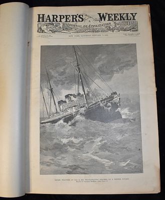 Harpers Weekly Magazines Volume January 7 1893 #1881 through Volume XXXVII #1905 June 24, 1893. F 
