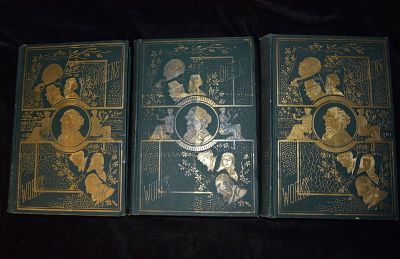 1880 Collier's Unabridged Edition: The Works of Charles Dickens Volumes 1, 4 and 6 by Charles. Co 
