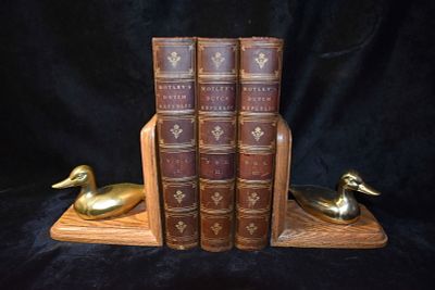 1871 The Rise of the Dutch Republic by John Lothrop Motley - 3 Volume Set Half Leather Hardbacks. 