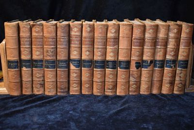 1880's The Waverly Novels by Sir Walter Scott - 15 Volumes. Woodstock, Count Robert of Paris - 