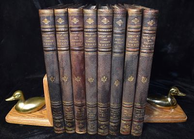 1894 Great Men and Famous Women a Series of Pen and Pencil Sketches - Folio Size Set. 8 Volume 
