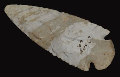 3 5/8" Dovetail found in Logan County, Illinois by Dean Downing Condition: Authentic