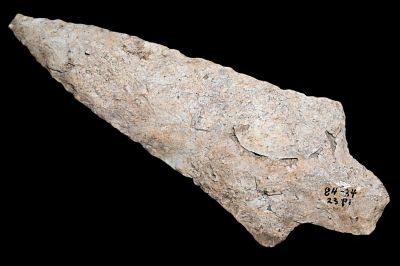 4 3/16" Dickson Arrowhead Found in Logan Co. Illinois Ex: Dean Downing Collection. Condition: 