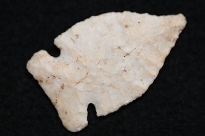 1 11/16" Cache River Arrowhead Found in Lincoln Co. Missouri Ex: Donald Koehler Collection. 