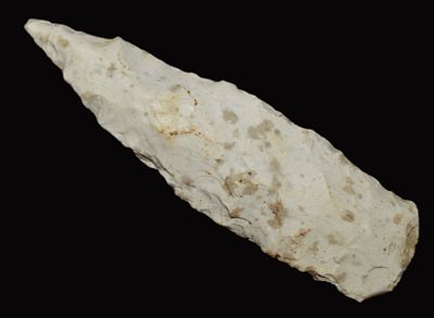 4" Sedalia Spear found in Lincoln County, Missouri. Found by Donald Koehler, his father or 