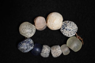 Blue & White Dutch Trade Beads 1500-1800. Blue &amp; White Dutch Trade Beads 1500-1800. 